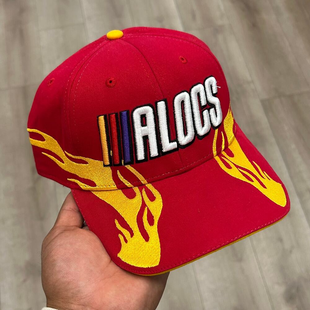 Thats A Awful Lot Of Cough Syrup Red Flame Racing Hat Cap B25